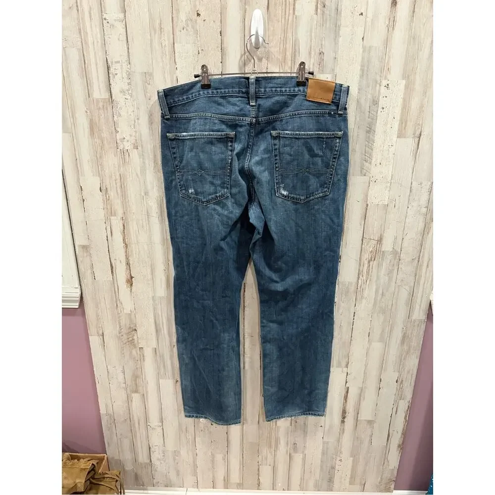 Lucky Brand 221 Original Straight Jeans 36X32 Distressed Classic Slouchy